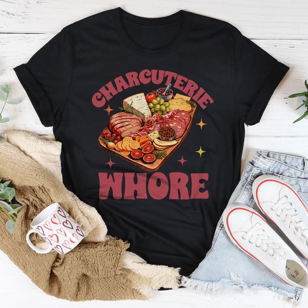 Snack Board Graphic Shirt – "Charcuterie Whore"