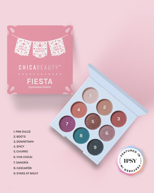 ¡El más vendido! "FIESTA" (Minipaleta de sombras de ojos de 9 tonos)