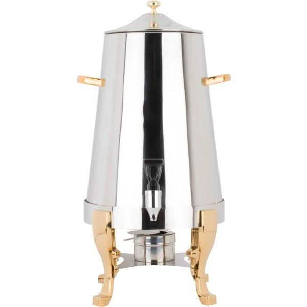 Urna cafetera Choice Deluxe de acero inoxidable de 80 tazas con detalles dorados