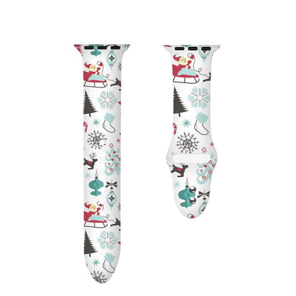 Correas de silicona navideñas para Apple Watch - Estilos surtidos