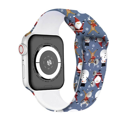 Correas de silicona navideñas para Apple Watch