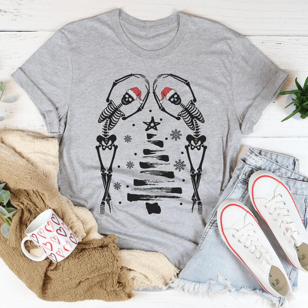 Christmas Tree Skeletons Tee