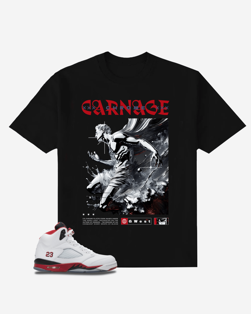 G West Chrome Carnage Oversized T-Shirt