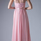 Cinderella Divine CJ236 Illusion Cowl Neckline A-Line Long Dress