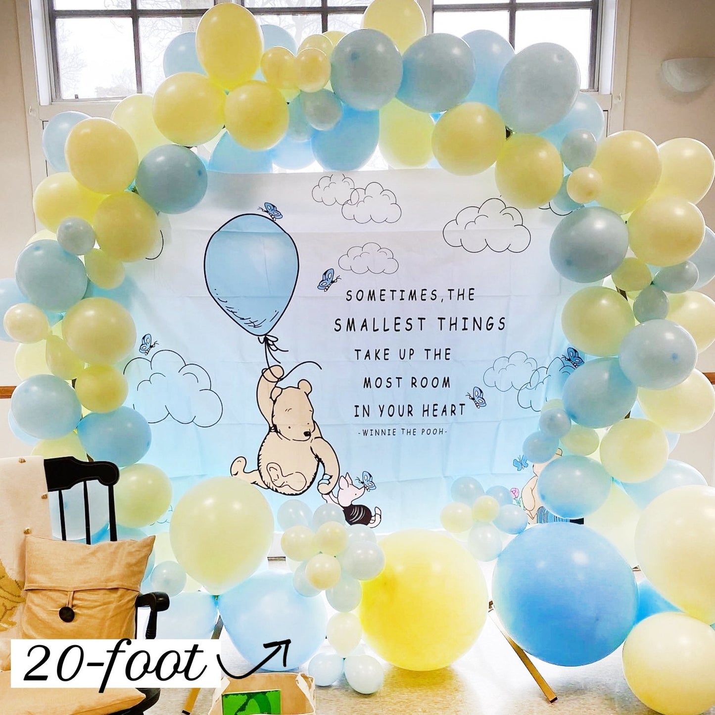 Pastel Blue & Yellow Balloon Garland Kit | First Bee Day & Baby Shower DIY Arch