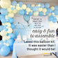 Pastel Blue & Yellow Balloon Garland Kit | First Bee Day & Baby Shower DIY Arch