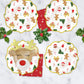 Servilletas clásicas con iconos navideños
