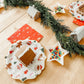 Servilletas clásicas con iconos navideños