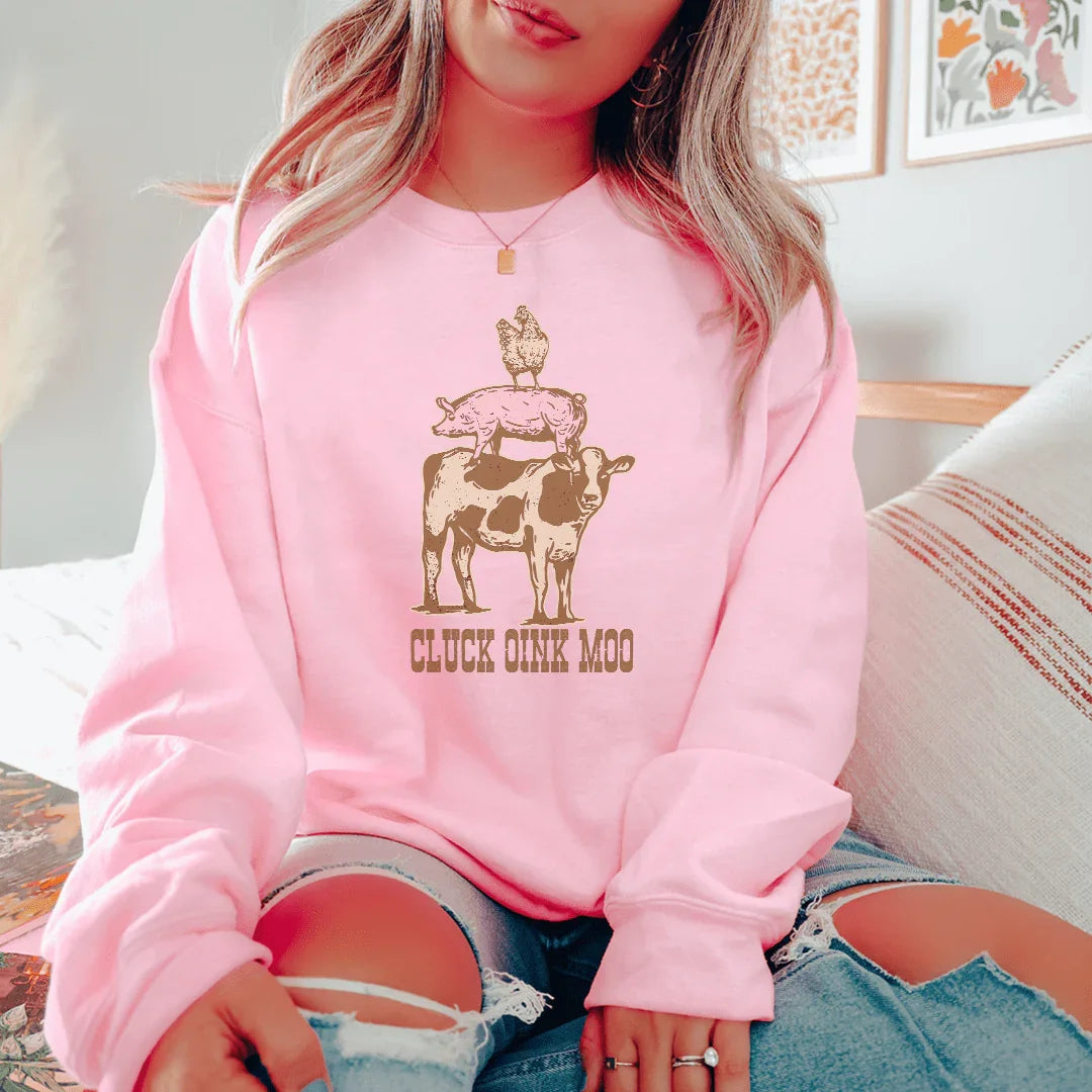 Cluck Oink Moo Tee