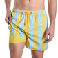 Coastal Cabana, Sun and Sky Hybrid Short, Compression Lined Swim and Resort Trunk