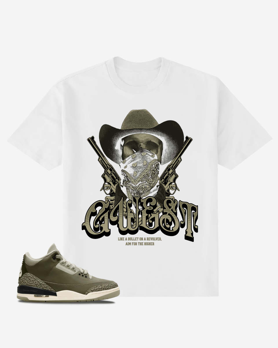 G West Cowboy-Graphic Oversized T-Shirt Mens