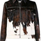 Men's Cowhide Hair-on Jacket, Cow Print