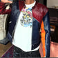 Cowhide Hair On Dye Color Jacket Men's
