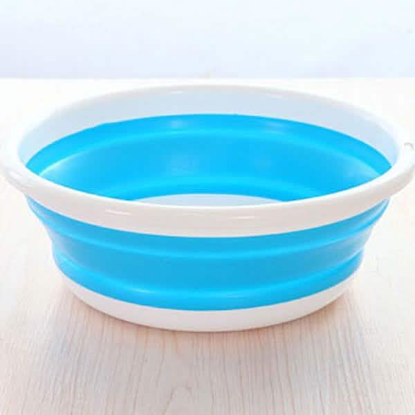 Cuenco de agua plegable creativo, lavabo portátil de viaje, herramienta de lavado, pasatiempos de moda