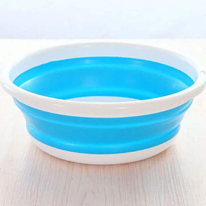 Cuenco de agua plegable creativo, lavabo portátil de viaje, herramienta de lavado, pasatiempos de moda