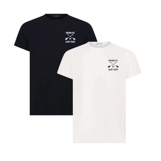Camiseta de cuello redondo M1, paquete de 2 unidades