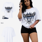 G West Crown Skull Oversized Women's T-Shirt