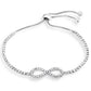 Cubic Zirconia Charm Bracelet - Assorted Sizes