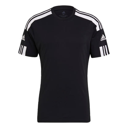 adidas Squadra 21 Short Sleeve Jersey - Camiseta de fútbol para hombre, manga corta, color negro y blanco