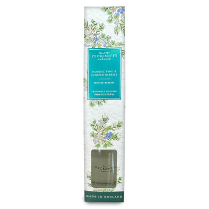 Difusor de pino nórdico y bayas de enebro Pecksniffs | 100ml/3.38 Fl Oz