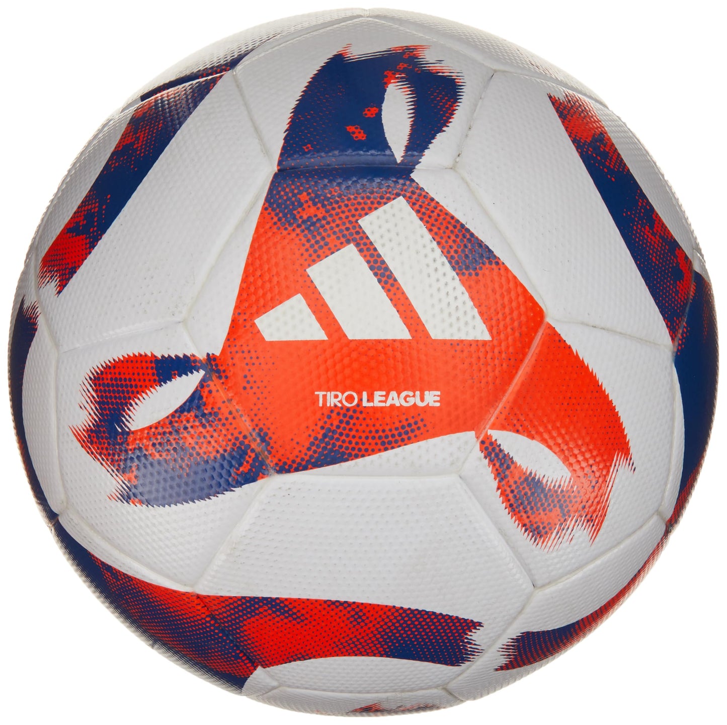 adidas Balón de fútbol Unisex-Adult Tiro League TSBE Blanco/Azul Royal/Naranja Solar Talla 4