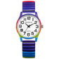 Reloj de pulsera Lancardo para mujer con correa elástica: Reloj de pulsera analógico de cuarzo con números grandes y esfera blanca, fácil de leer, regalo de cumpleaños y Navidad