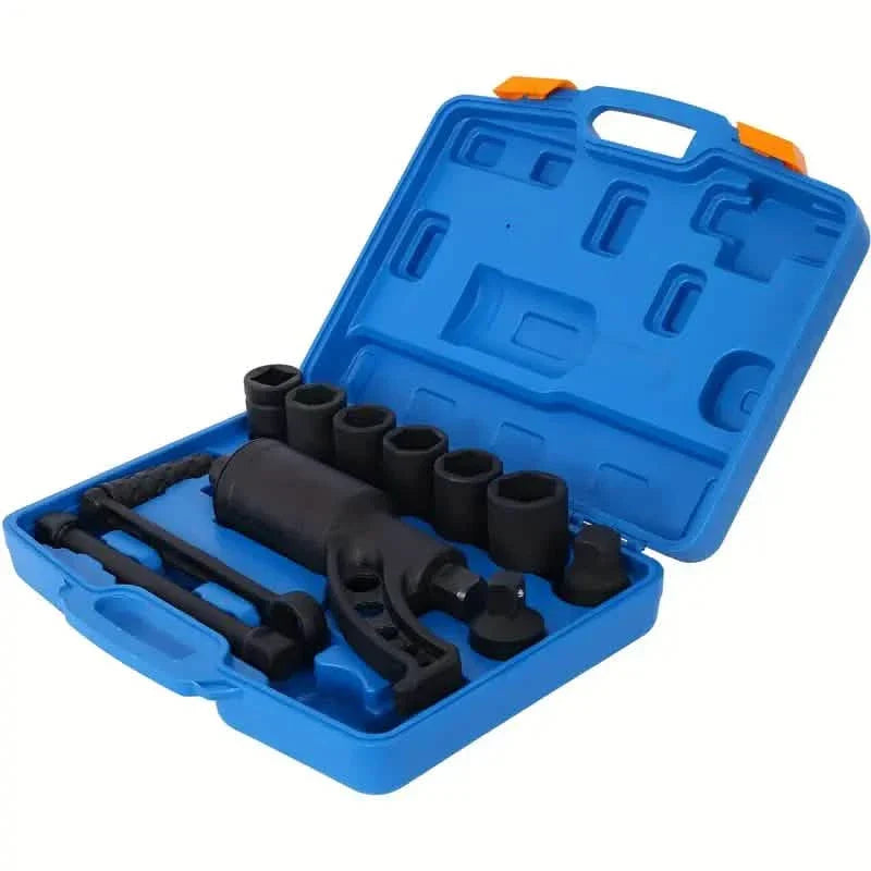 Llave dinamométrica con juego de 8 vasos