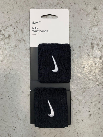 NIKE Swoosh Muñequeras Negras