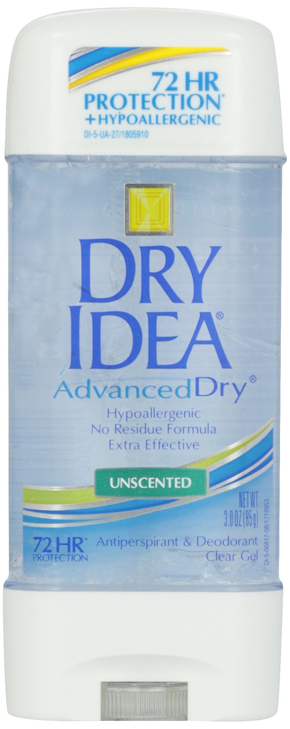 Dial Dry Idea Antitranspirante y Desodorante Sin Fragancia Hipoalergénico 3 oz Transparente