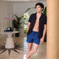 Black Onyx Men's Button Down Resort Shirt, Modern Fit