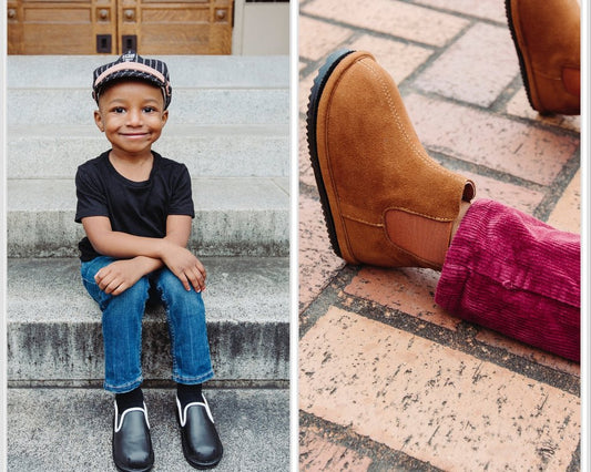 El paquete David: 2 pares de zapatos descalzos fáciles de poner para niños