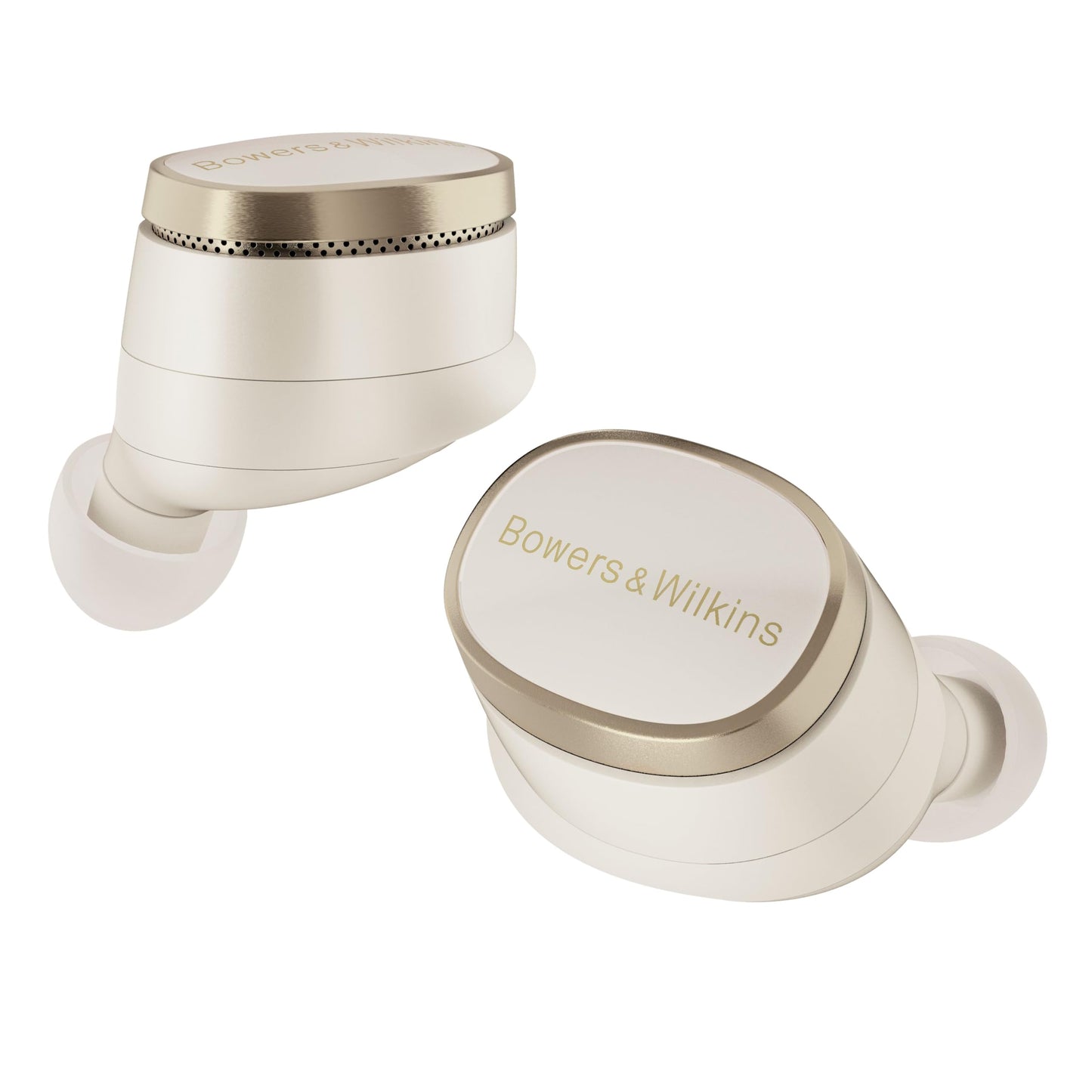 Audífonos Inalámbricos Bowers & Wilkins Pi8 (Blanco Paloma) Auriculares Bluetooth con Chipset Qualcomm y aptX Lossless, Cancelación Activa de Ruido, 3 Micrófonos Incorporados, Carga Rápida de 15 Minutos