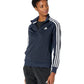 adidas Womens Essentials Warm-Up Slim 3-Stripes Track Top Legend Ink Medium