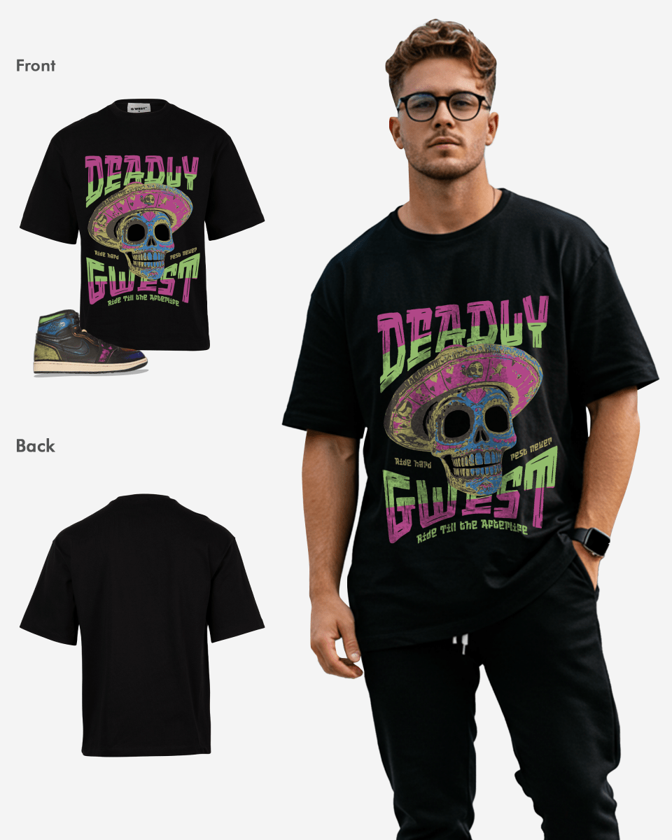 G West Deadly Rodeo Oversized T-Shirt Mens