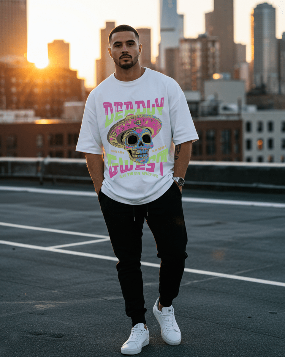 G West Deadly Rodeo Oversized T-Shirt Mens