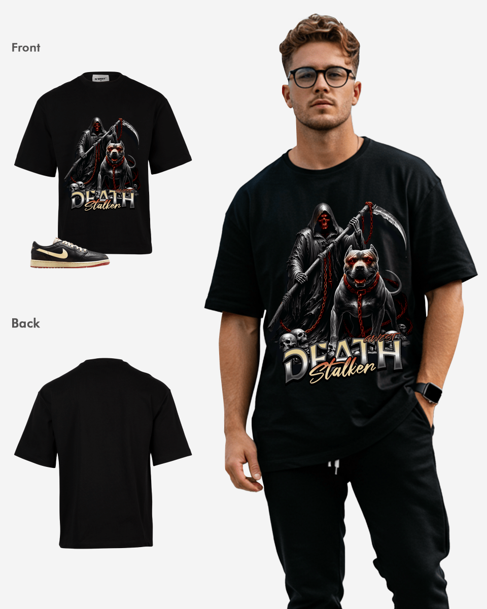 G West Death Stalken Oversized T-Shirt Mens