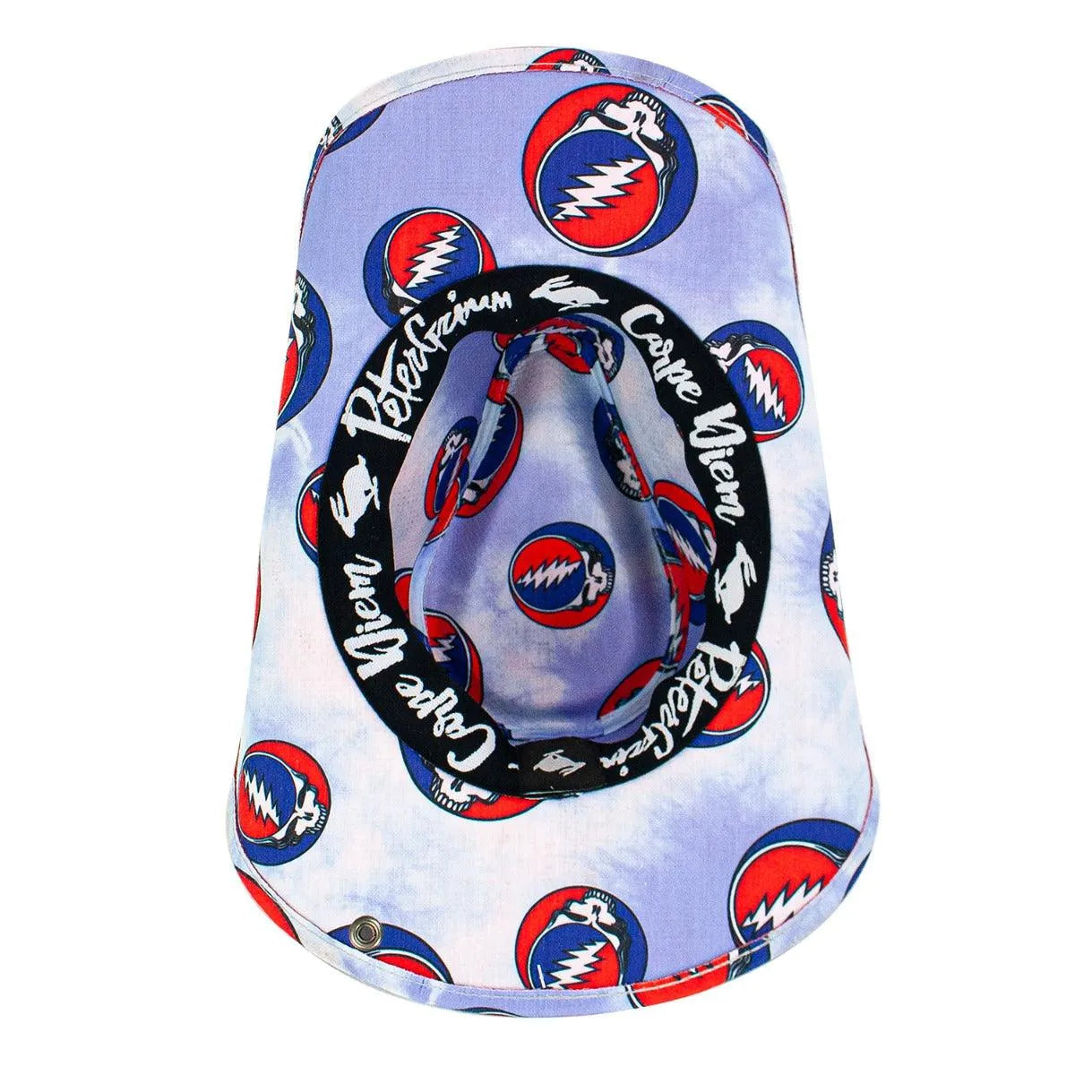 Peter Grimm Grateful Dead SYF (Steal Your Face) Drifter - Sombrero Vaquero de Algodón