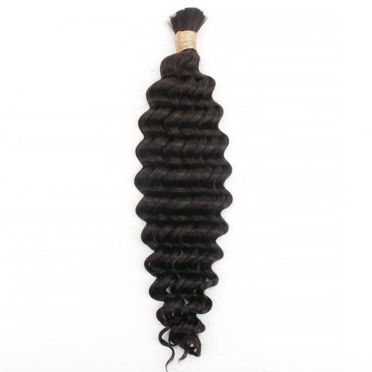 Cabello Trenzable 100% Humano Onda Profunda a Granel