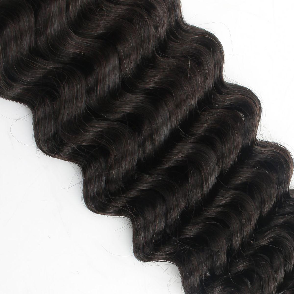 Cabello Trenzable 100% Humano Onda Profunda a Granel