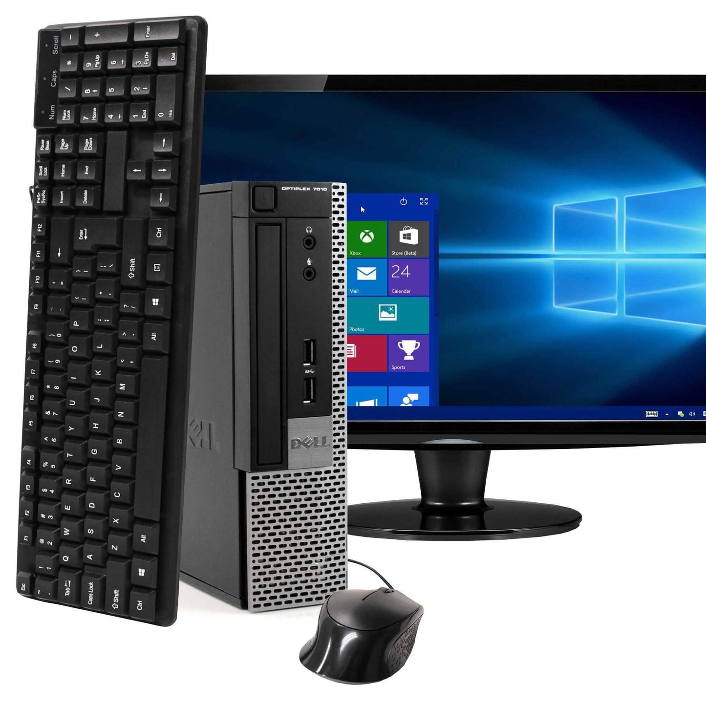 Ordenador Dell OptiPlex 7010 USFF con pantalla panorámica de 22" (reacondicionado)