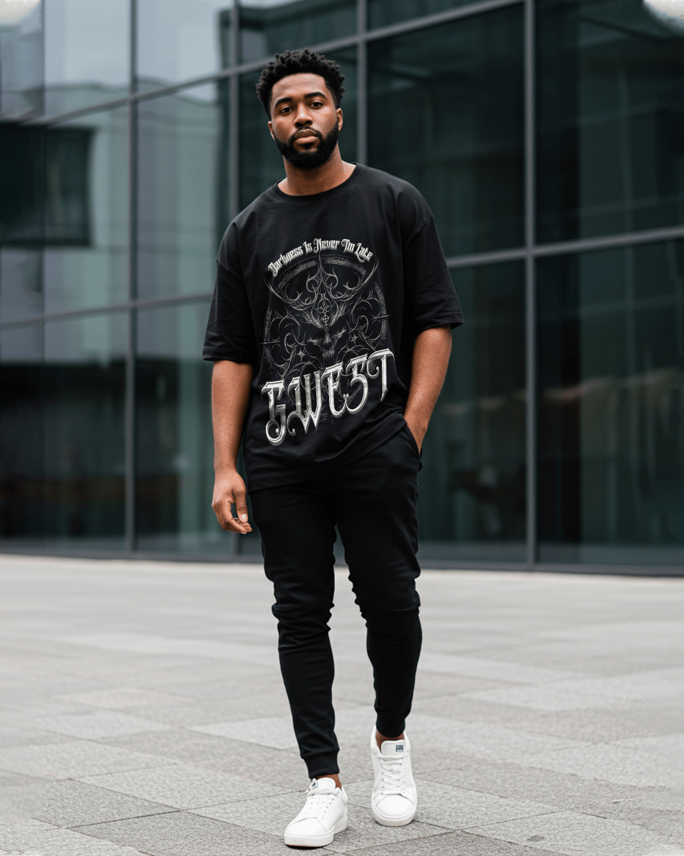G West Demon Sinister Oversized T-Shirt Mens