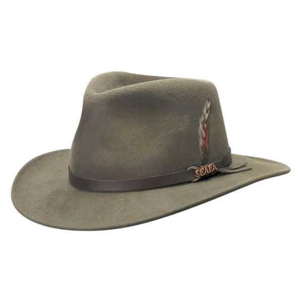 Scala Piscataway - Sombrero de fieltro de lana suave para exteriores