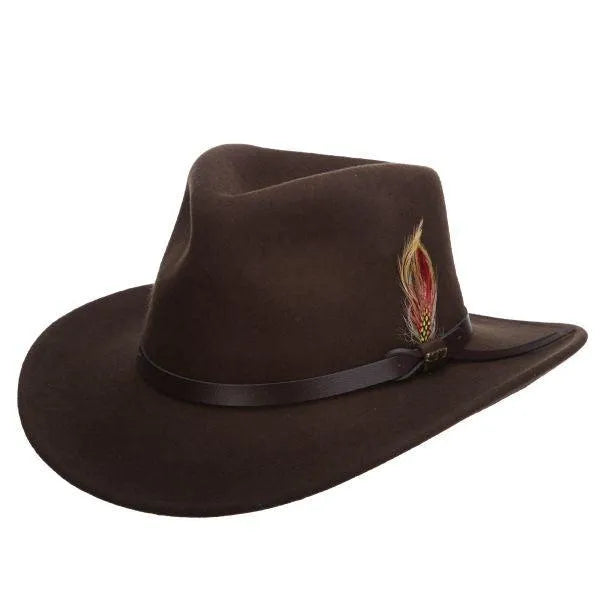 Scala Piscataway - Sombrero de fieltro de lana suave para exteriores
