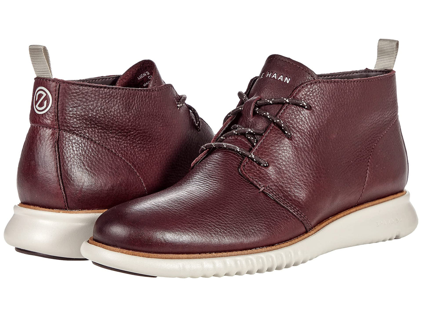 Bota Chukka 2.Zerogrand Cole Haan para Hombre, color Pinot/Dove Gray, talla 11.5