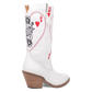 Dingo Queen A Hearts - Botas Vaqueras de Cuero para Mujer