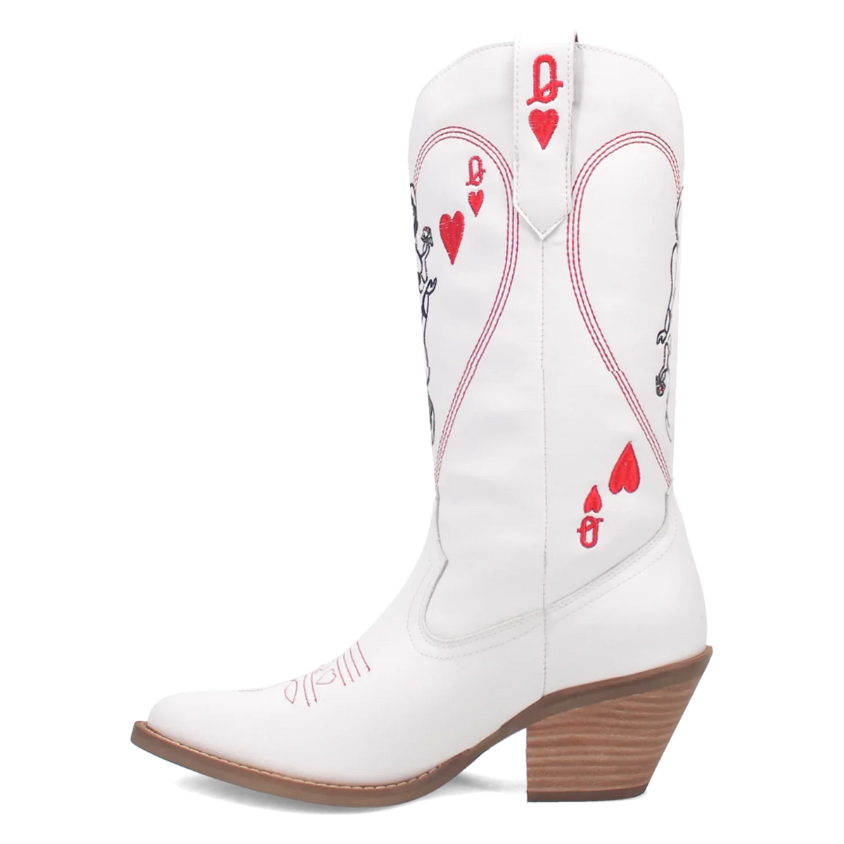 Dingo Queen A Hearts - Botas Vaqueras de Cuero para Mujer