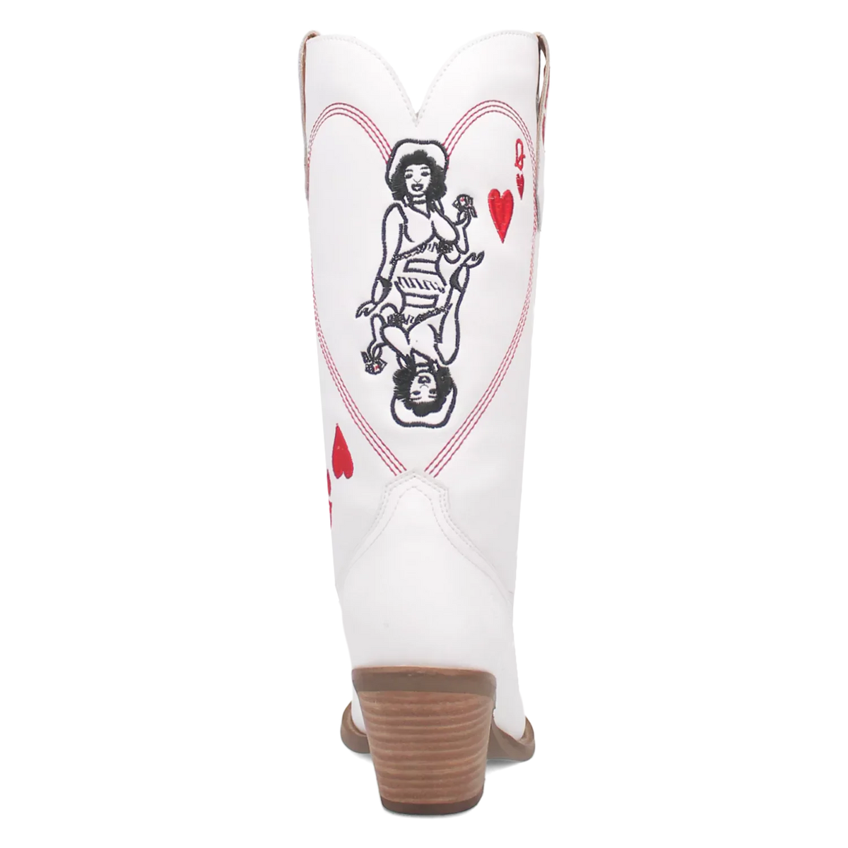 Dingo Queen A Hearts - Botas Vaqueras de Cuero para Mujer