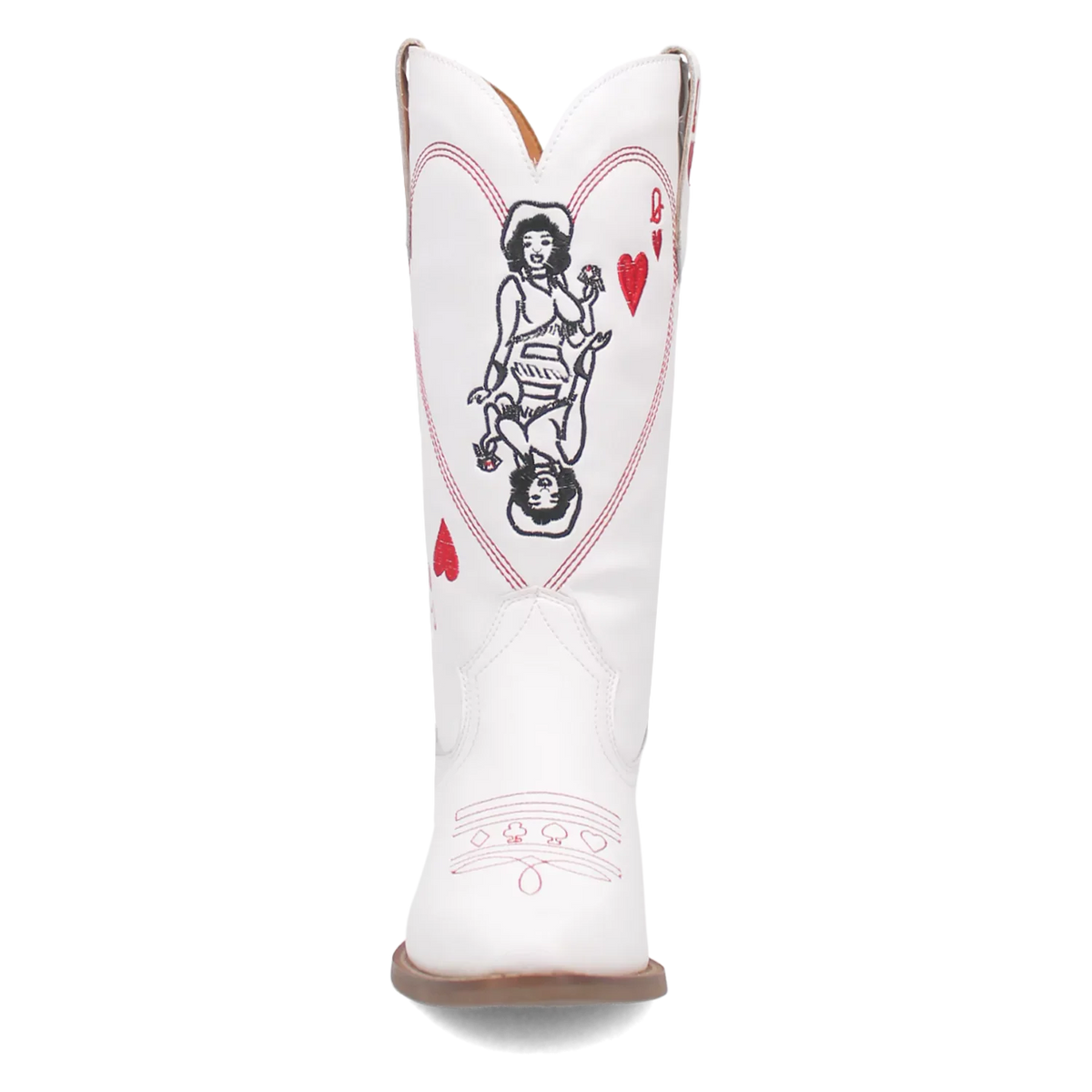 Dingo Queen A Hearts - Botas Vaqueras de Cuero para Mujer