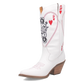 Dingo Queen A Hearts - Botas Vaqueras de Cuero para Mujer