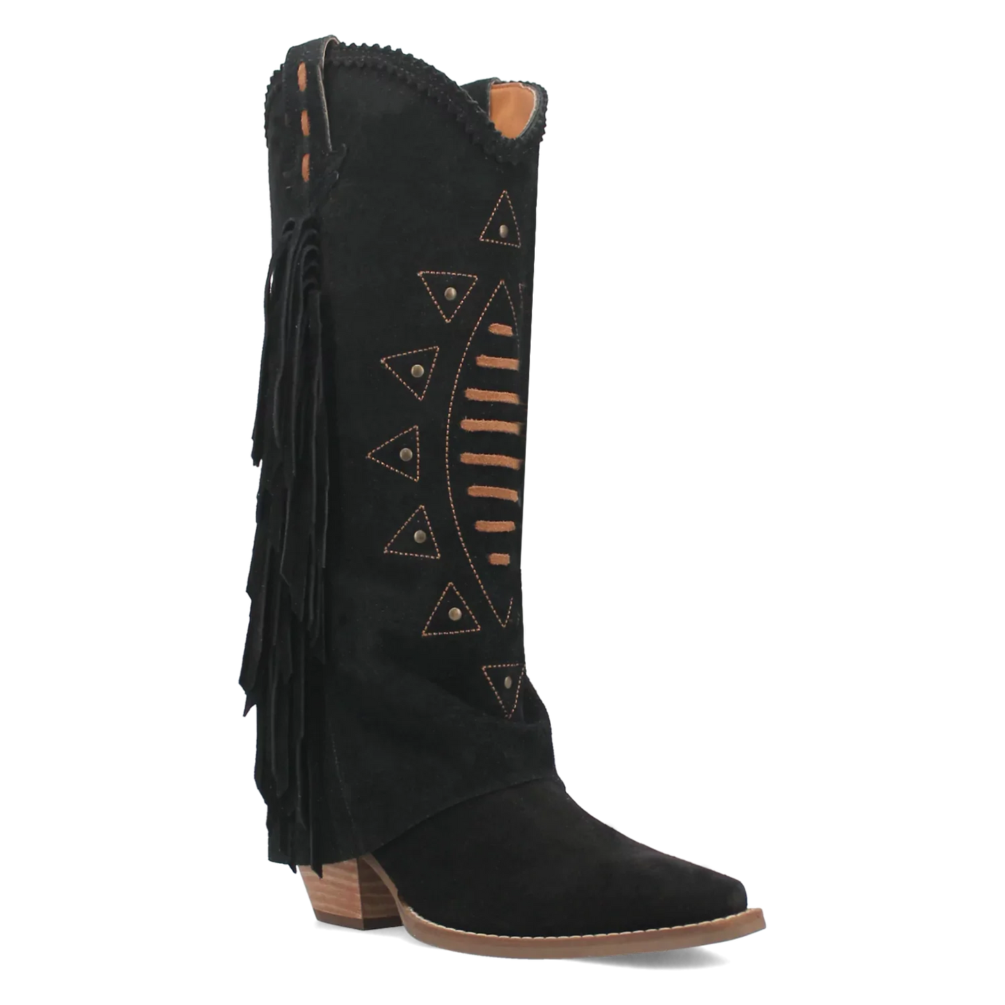 Sendero Dingo Spirit - Botas vaqueras de cuero de ante para mujer